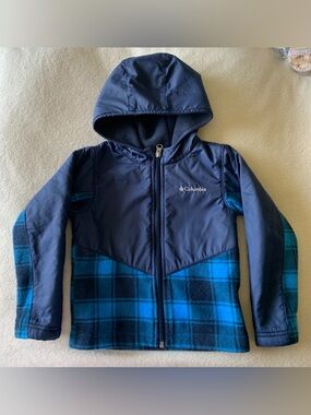 Columbia Dark Navy Fleece Hooded Jacket